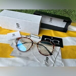 SOJOS Retro Round Blue Light Lens